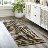 Dalyn Akina AK1 Gold Rug shown in a room