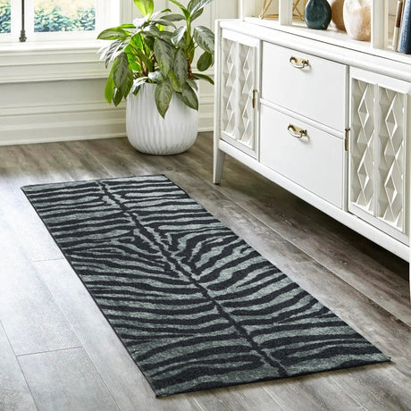 Dalyn Akina AK1 Midnight Rug shown in a room