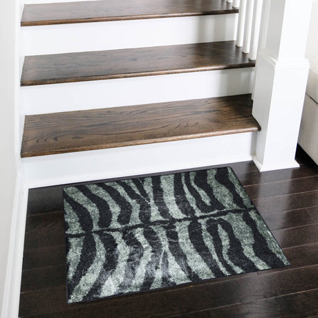 Dalyn Akina AK1 Midnight Rug shown in a room