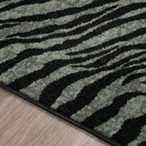 Dalyn Akina AK1 Midnight Rug finished edge detail