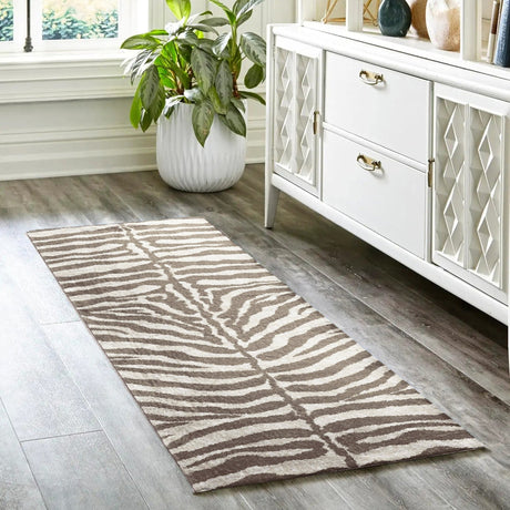 Dalyn Akina AK1 Mocha Rug shown in a room