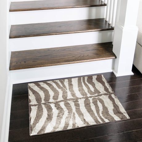 Dalyn Akina AK1 Mocha Rug shown in a room