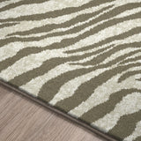 Dalyn Akina AK1 Mocha Rug finished edge detail