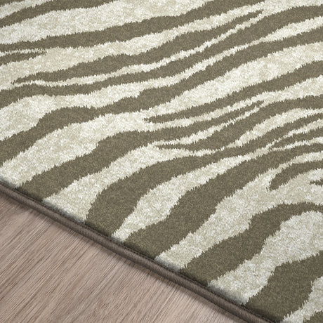 Dalyn Akina AK1 Mocha Rug finished edge detail