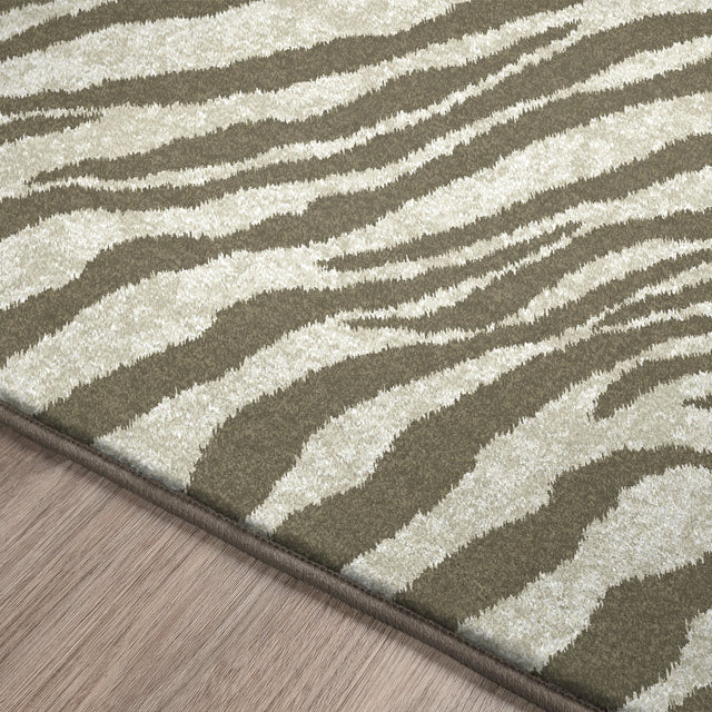 Dalyn Akina AK1 Mocha Rug finished edge detail