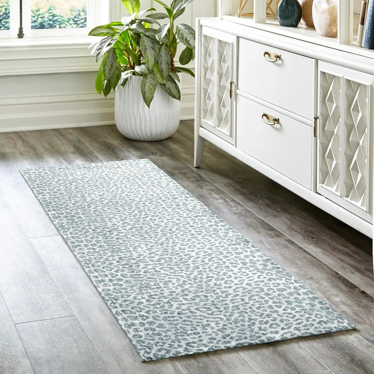 Dalyn Akina AK2 Flannel Rug shown in a room