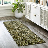 Dalyn Akina AK2 Gold Rug shown in a room