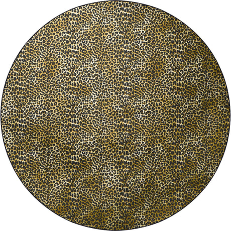 Dalyn Akina AK2 Gold Rug round rug