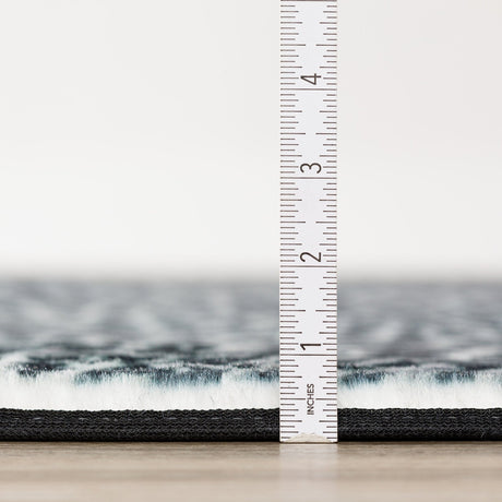Dalyn Akina AK2 Midnight Rug pile height detail