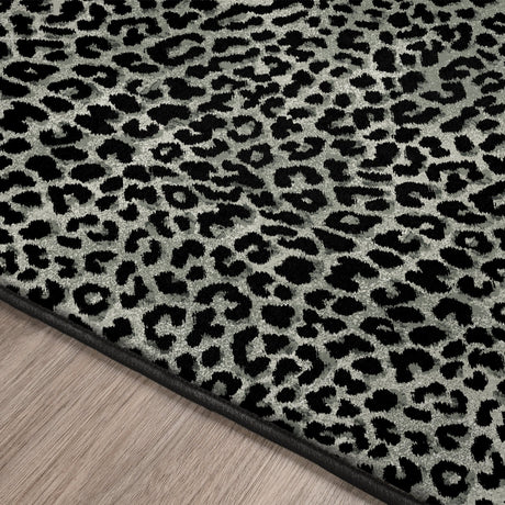 Dalyn Akina AK2 Midnight Rug finished edge detail