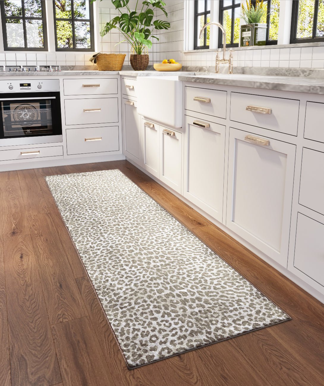 Dalyn Akina AK2 Stone Rug shown in a room
