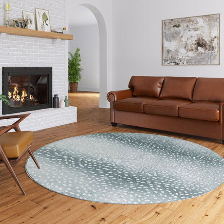 Dalyn Akina AK3 Flannel Rug shown in a room