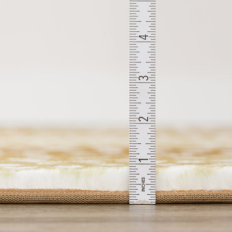 Dalyn Akina AK3 Gold Rug pile height detail
