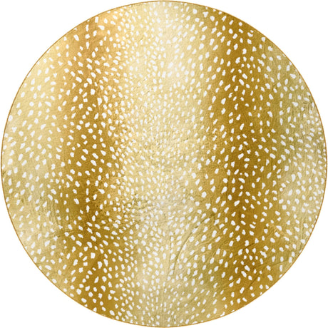Dalyn Akina AK3 Gold Rug round rug