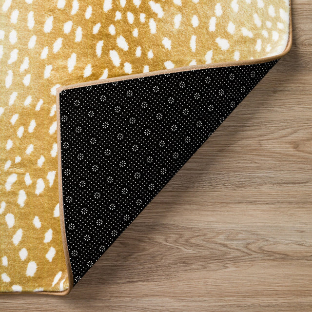 Dalyn Akina AK3 Gold Rug backing detail