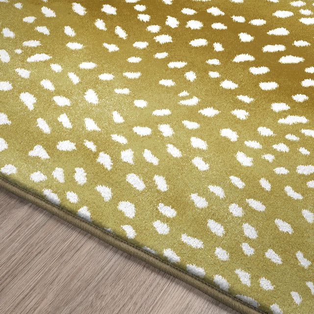 Dalyn Akina AK3 Gold Rug finished edge detail