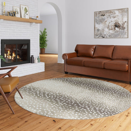 Dalyn Akina AK3 Stone Rug shown in a room
