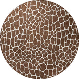 Dalyn Akina AK4 Chocolate Rug round rug