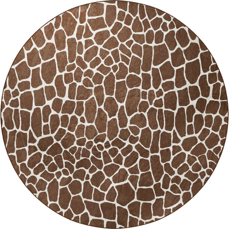 Dalyn Akina AK4 Chocolate Rug round rug