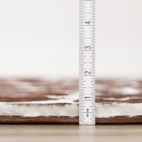 Dalyn Akina AK4 Chocolate Rug pile height detail