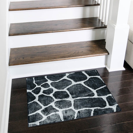Dalyn Akina AK4 Midnight Rug shown in a room