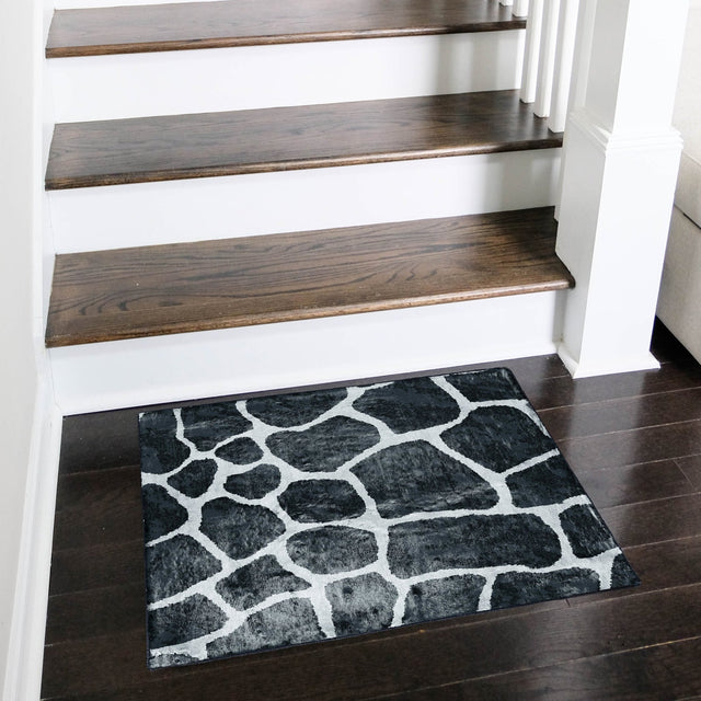 Dalyn Akina AK4 Midnight Rug shown in a room
