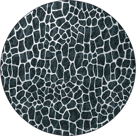 Dalyn Akina AK4 Midnight Rug round rug