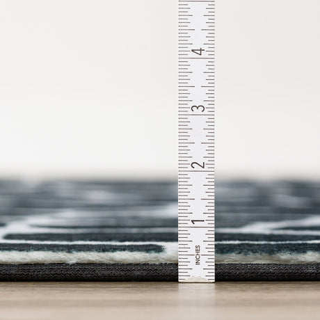 Dalyn Akina AK4 Midnight Rug pile height detail