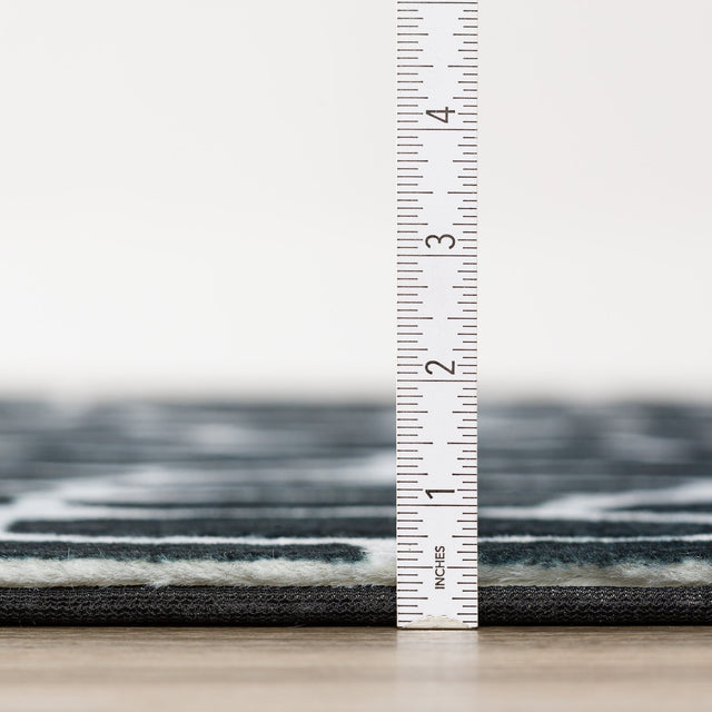 Dalyn Akina AK4 Midnight Rug pile height detail