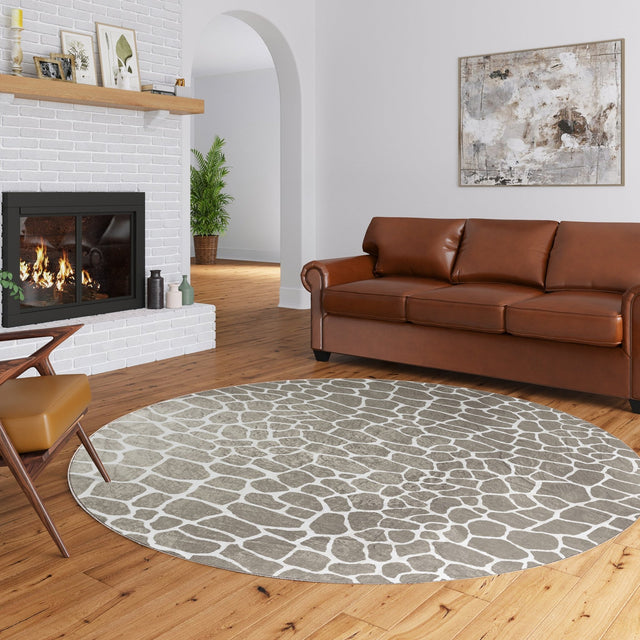 Dalyn Akina AK4 Stone Rug shown in a room