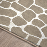 Dalyn Akina AK4 Stone Rug finished edge detail