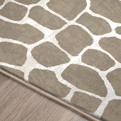 Dalyn Akina AK4 Stone Rug finished edge detail