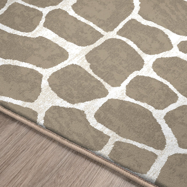 Dalyn Akina AK4 Stone Rug finished edge detail