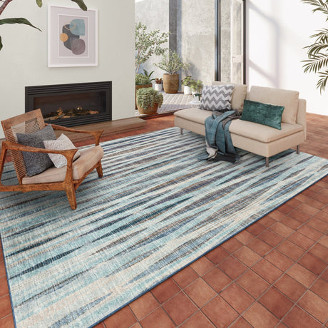 Dalyn Amador AA1 Mist Rug shown in a room