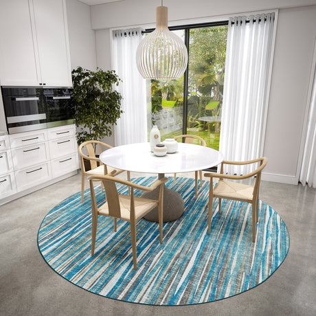 Dalyn Amador AA1 Sky Rug shown in a room