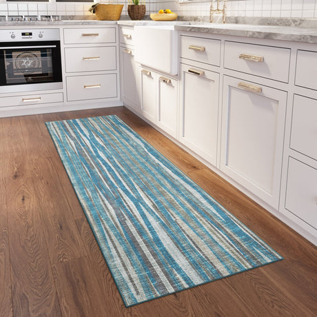 Dalyn Amador AA1 Sky Rug shown in a room