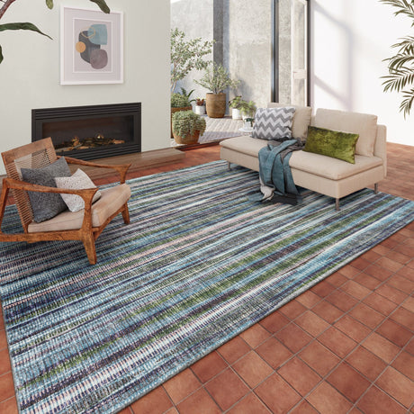 Dalyn Amador AA1 Violet Rug shown in a room