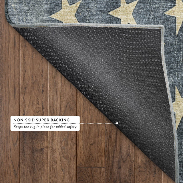 Dalyn Americana AM1 Red Rug backing detail