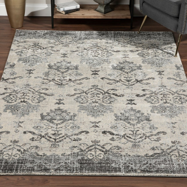 Dalyn Antigua An11 Pewter Rug.