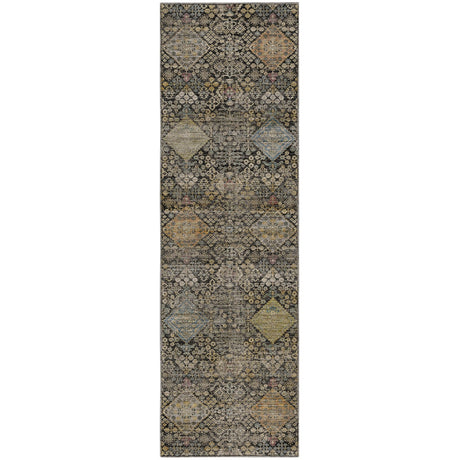 Dalyn Aristo AR1 Black Rug runner rug