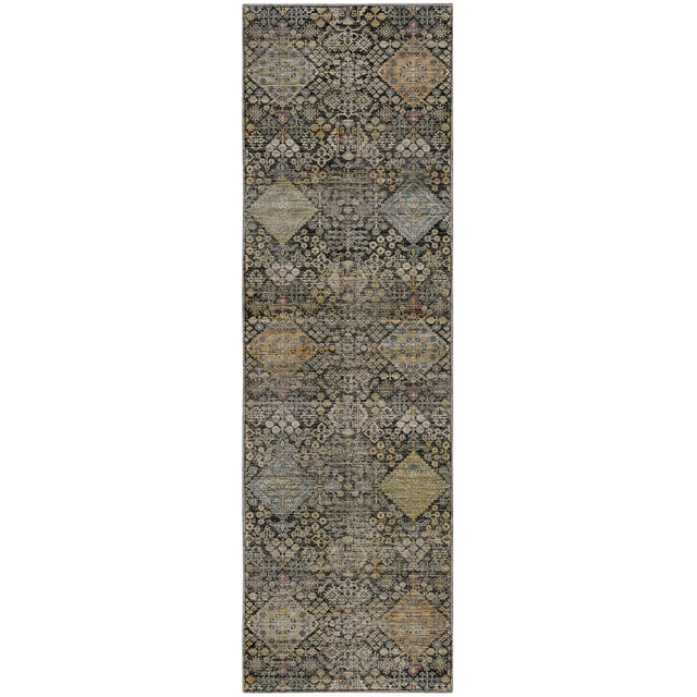 Dalyn Aristo AR1 Black Rug runner rug