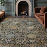 Dalyn Aristo AR1 Black Rug shown in a room