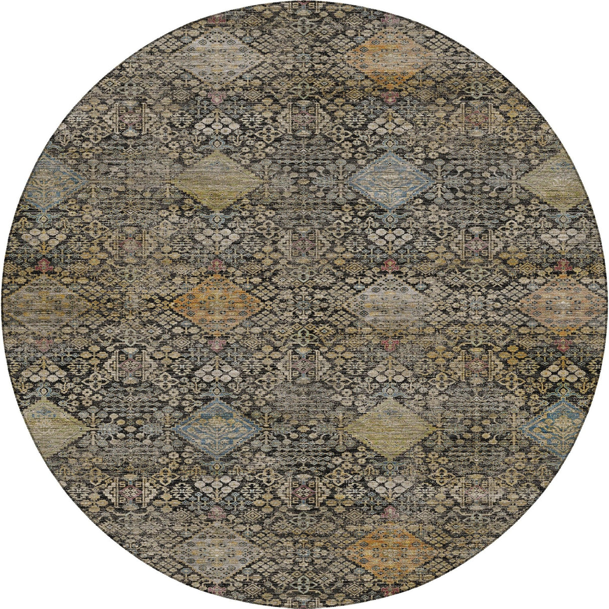 Dalyn Aristo AR1 Black Rug round rug