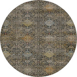 Dalyn Aristo AR1 Black Rug round rug