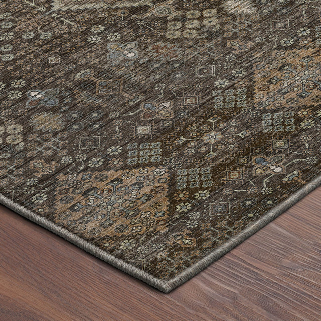 Dalyn Aristo AR1 Chocolate Rug corner detail