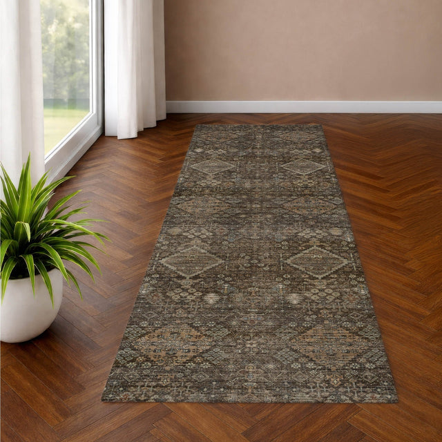 Dalyn Aristo AR1 Chocolate Rug shown in a room