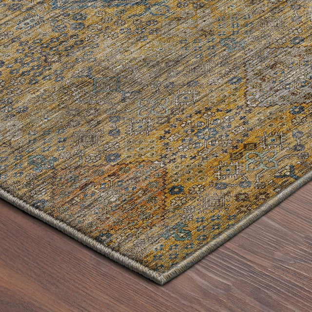 Dalyn Aristo AR1 Gold Rug corner detail