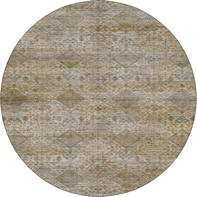 Dalyn Aristo AR1 Ivory Rug round rug