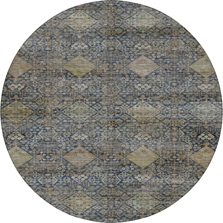 Dalyn Aristo AR1 Navy Rug round rug
