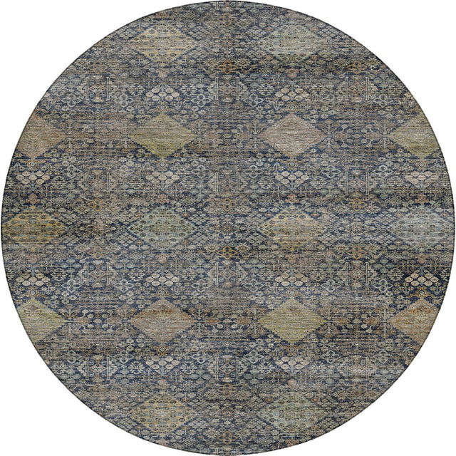 Dalyn Aristo AR1 Navy Rug round rug
